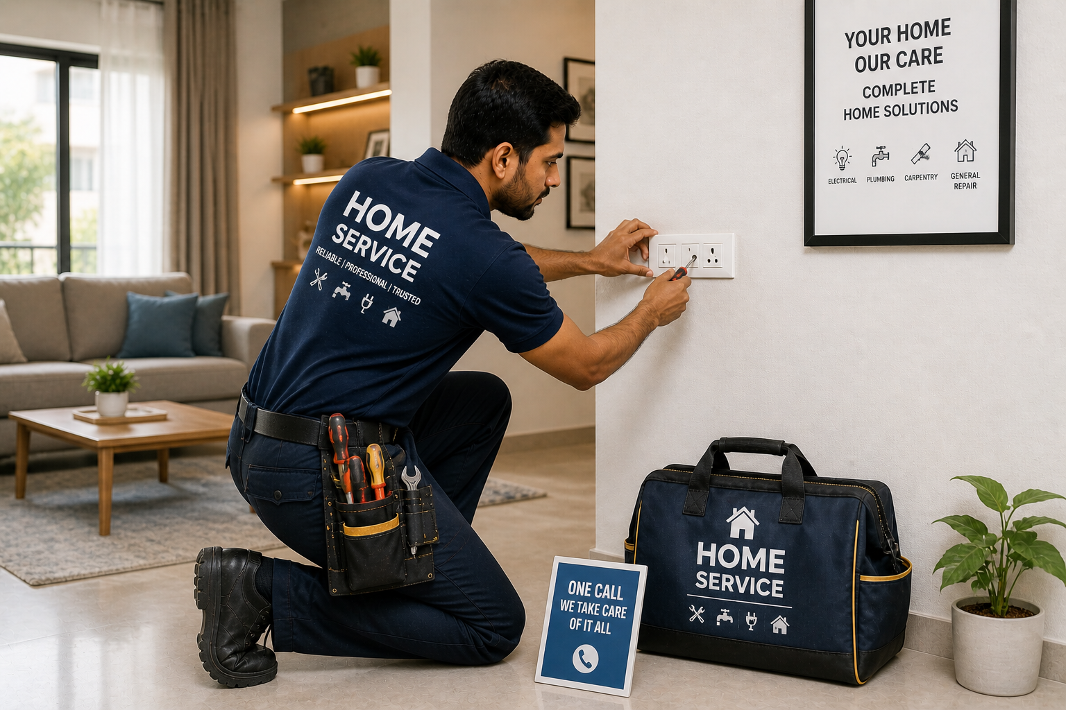 Home and office service work by Doha ProFix Solutions in Doha Qatar